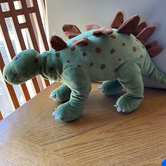 IKEA Soft Plush Stegosaurus Dinosaur 20" & 2 Dinosaur Skeleton Excavation Kits - Picture 2 of 11